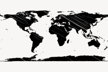 World map silhouette background, geography | Free PSD - rawpixel