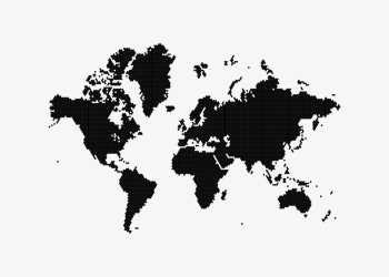 World map sticker, geography illustration | Free Vector - rawpixel