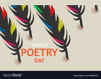 world poetry day holiday concept world poetry day holiday concept