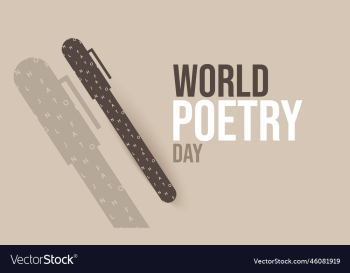 world poetry day holiday concept world poetry day holiday concept