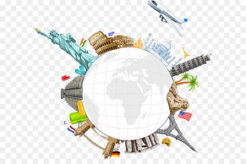 World Travel Clip art - Creative Creative Earth's surface landmarks 