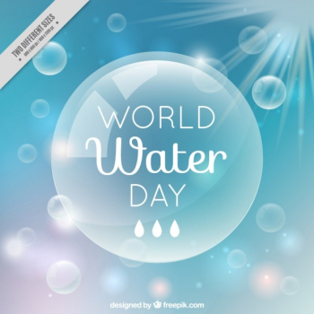 World Water Day bubble background World Water Day bubble background