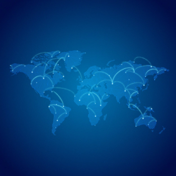 Worldwide connection blue background illustration vector Worldwide connection blue background illustration vector