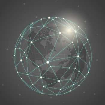 Worldwide connection gray background illustration vector Worldwide connection gray background illustration vector