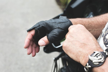 Worn Motorcycle Gloves Worn Motorcycle Gloves