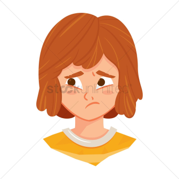 Worried girl Worried girl