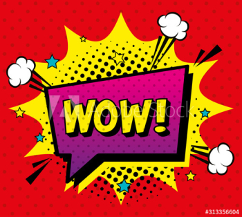 wow expression sign pop art style design wow expression sign pop art style design