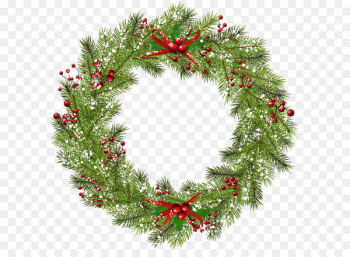 Wreath Christmas Clip art - Christmas Wreath PNG Clip Art Image 