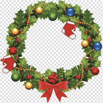 Wreath Christmas Garland , Wreaths of wreaths at Christmas transparent background PNG clipart