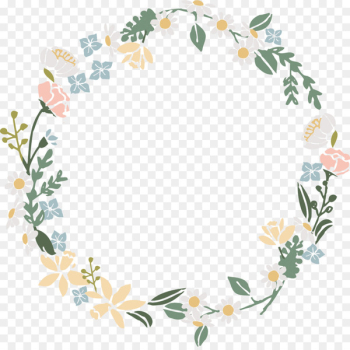 Wreath Flower Floral design - watercolor flower wreath 