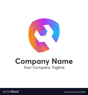 Wrench logo vector image Wrench logo vector image