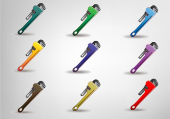 Wrench Vector Set Wrench Vector Set