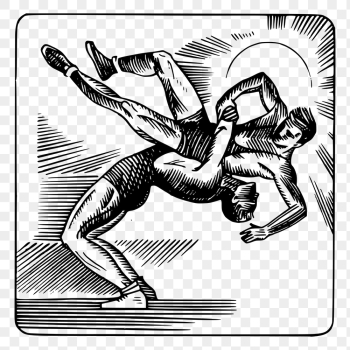 Wrestling sports drawing png sticker | Free PNG - rawpixel Wrestling sports drawing png sticker | Free PNG - rawpixel