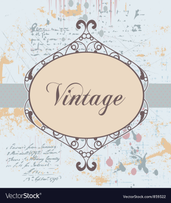Wrought iron frame vector image Wrought iron frame vector image