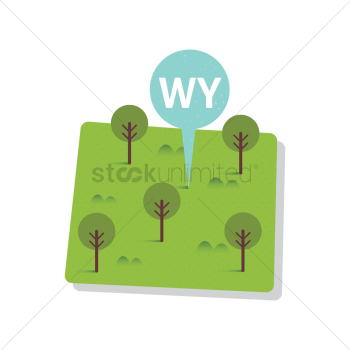 Wyoming state map Wyoming state map