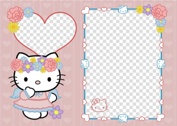 X Hello Kitty Frame copy transparent background PNG clipart X Hello Kitty Frame copy transparent background PNG clipart