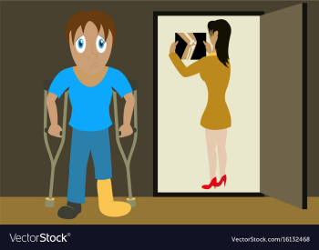 X-rays of leg fracture patients concept doctor is vector image X-rays of leg fracture patients concept doctor is vector image