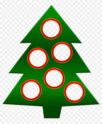 Xmas Tree Png Image - Circle Frame Christmas Png