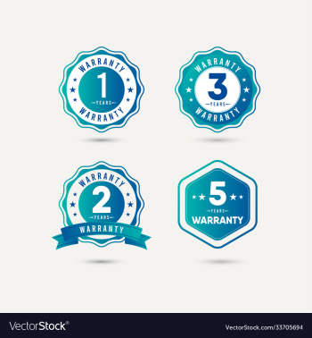 year warranty logo icon template design