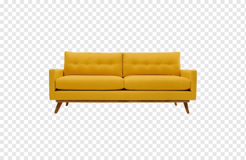 yellow 2-seat sofa, Couch Sofa bed Chair Living room Furniture, sofa, angle, room, throw Pillow png