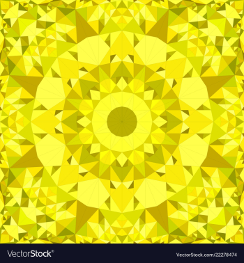 Yellow abstract seamless triangle mosaic tile vector image Yellow abstract seamless triangle mosaic tile vector image