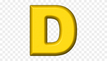 Yellow Alphabet Letter D Yellow Alphabet Letter D