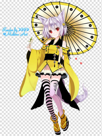 Yellow and black dressed female anime character transparent background PNG clipart Yellow and black dressed female anime character transparent background PNG clipart