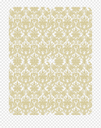 yellow and blue floral illustration, Pattern, Gold classical pattern background, border, template, white png