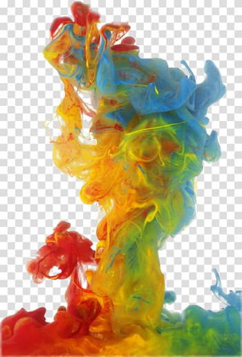 Yellow and blue smoke illustration, Colored smoke , smoke transparent background PNG clipart