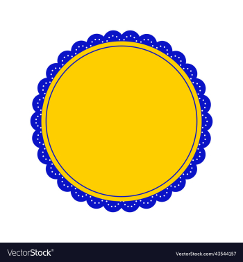yellow and blue vintage badge seal flat design yellow and blue vintage badge seal flat design