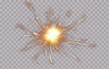 Yellow and orange fireworks , Lighting , Laser fireball transparent background PNG clipart
