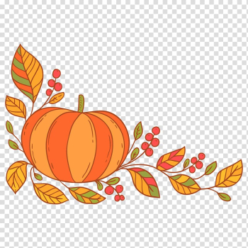 Yellow and orange pumpkin , Thanksgiving Wedding invitation Christmas , autumn ripe pumpkins transparent background PNG clipart