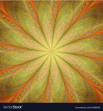 Yellow and orange twisted fractal art background vector image Yellow and orange twisted fractal art background vector image