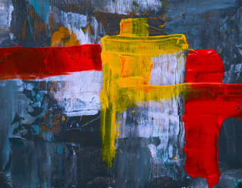 Yellow and Red Abstract Painting Yellow and Red Abstract Painting