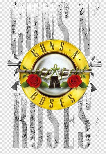 Yellow and red Guns N Roses logo, Guns N' Roses LP record Phonograph record Music Album, others transparent background PNG clipart