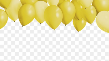 Yellow balloon png border, transparent | Free PNG - rawpixel