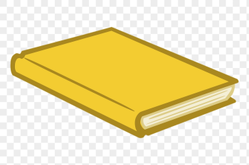 Yellow book png sticker, stationery | Free PNG - rawpixel