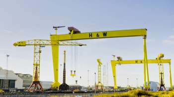 Yellow Cargo Ship Crane Yellow Cargo Ship Crane