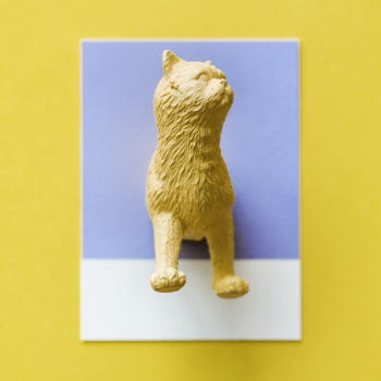 Yellow Cat Figurine Yellow Cat Figurine