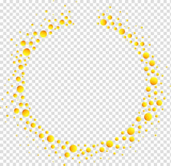 Yellow Circle Disk, Yellow circle frame transparent background PNG clipart