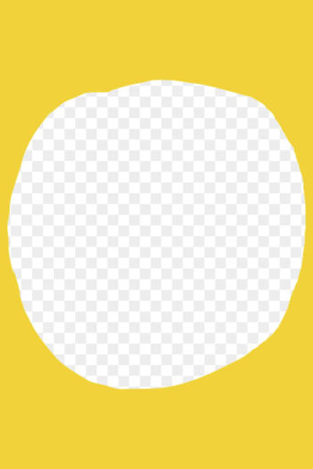 Yellow circle png doodle frame, | Free PNG - rawpixel