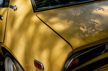 Yellow Classic Datsun Car Yellow Classic Datsun Car