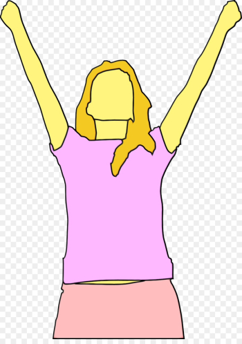 yellow clip art arm line joint