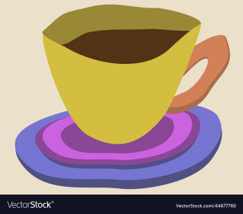 yellow cup with lilac saucer yellow cup with lilac saucer