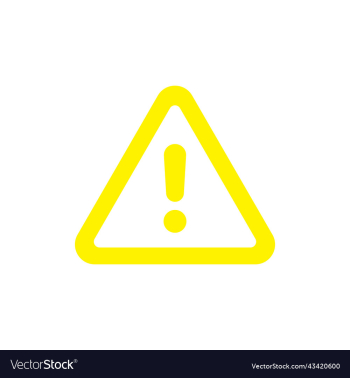 yellow danger notice or risk icon yellow danger notice or risk icon