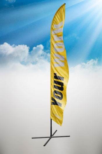 Yellow flag mock up