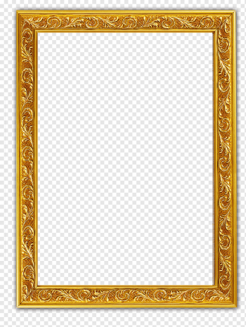 yellow floral frame, frame Film frame, Gold decorative borders, border, frame, chinese Style png