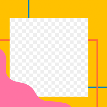 Yellow frame png abstract sticker, | Free PNG - rawpixel