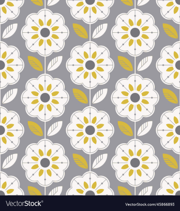 yellow leave with white geometrical repeat design