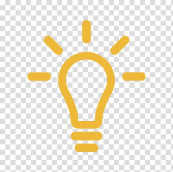 Yellow light bulb , Incandescent light bulb , Light Bulb transparent background PNG clipart